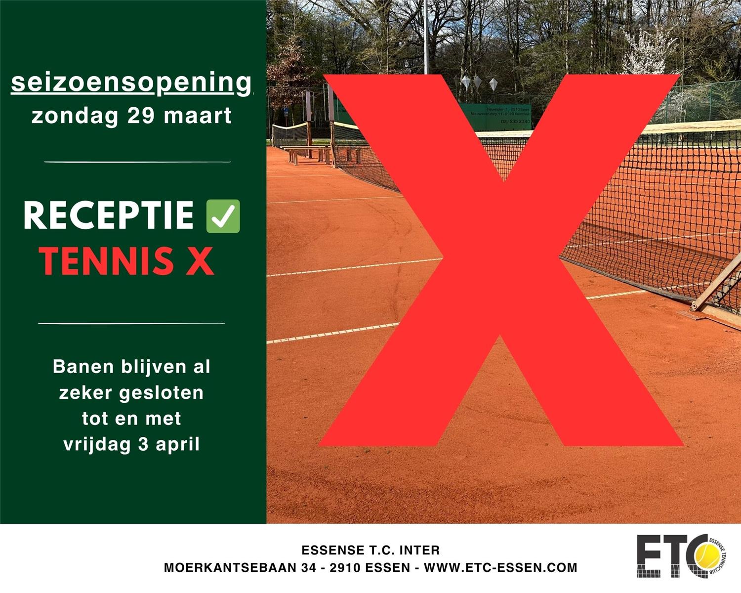 ETC seizoensopening zonder tennis